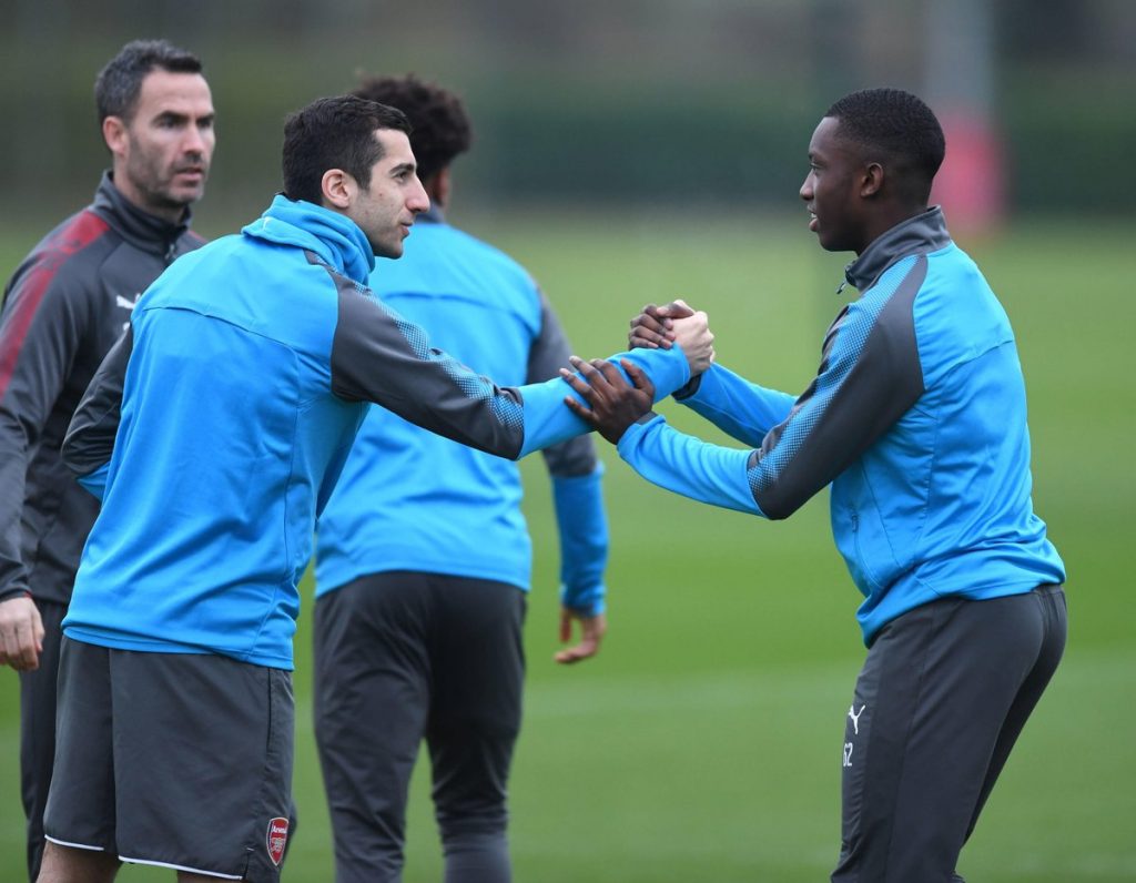 henrick-Mkhitaryan-Arsenal-training