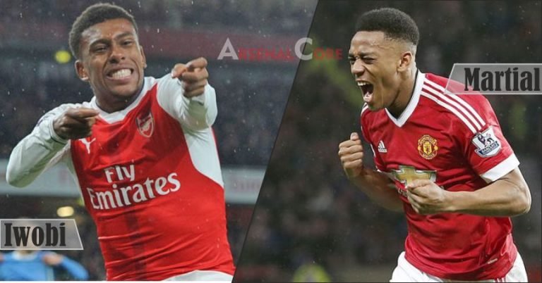 Arsenal Vs Manchester United 2017 18 Manchester United vs Arsenal 2017-18: Alex Iwobi vs Anthony Martial