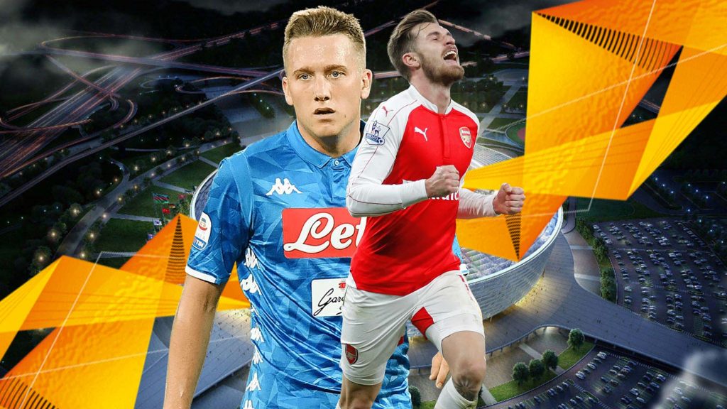 Piotr-Zieliński-Aaron-Ramsey-Europa-League-Arsenal-vs-Napoli-2018-19