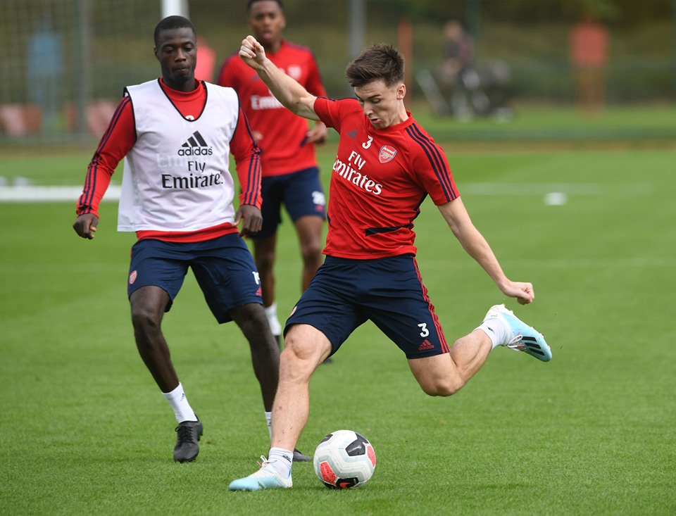 Kieran_Tierney_Arsenal_training